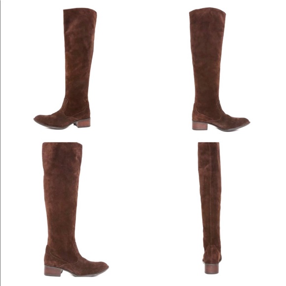 BORN-CROWN CADY SUEDE OVER THE KNEE BOOTS - Picture 2 of 8